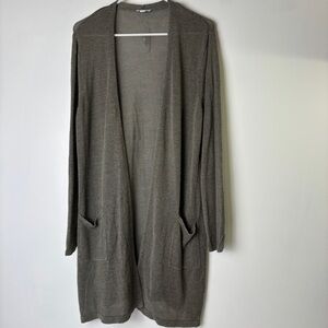 J. Jill Linen Blend Long Cardigan